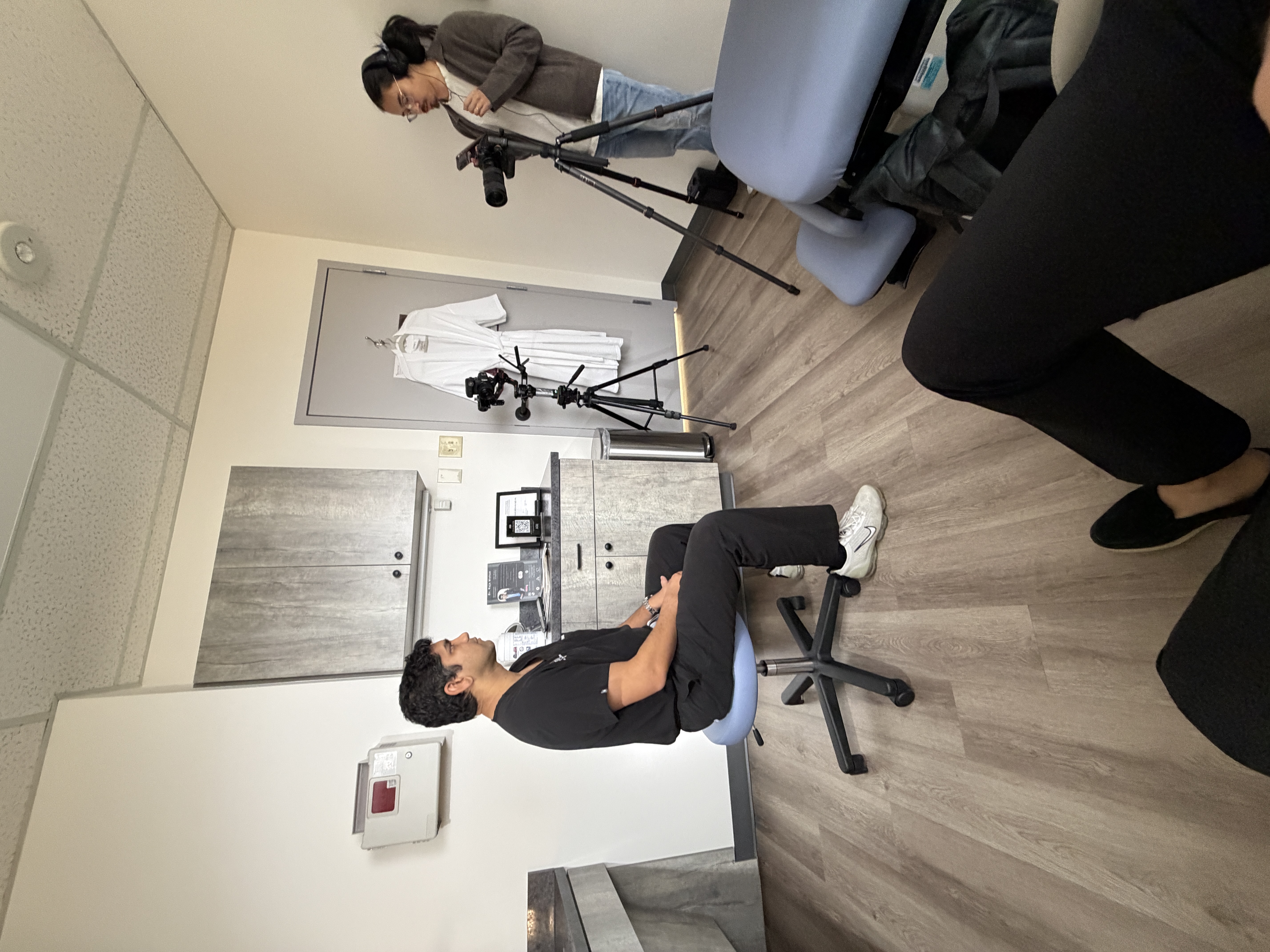 KeepUp Media filming inside a clinic after hours